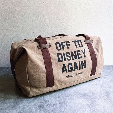 off to disney again bag